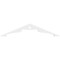 Ekena Millwork Pitch Heath Architectural Grade PVC Gable Pediment, 36"W x 7 1/2"H x 1"P (5/12) GPP036X008X100HEA - alternate 4